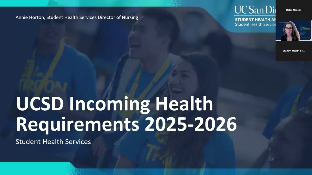 UC San Diego Incoming Health Requirements 2025-2026