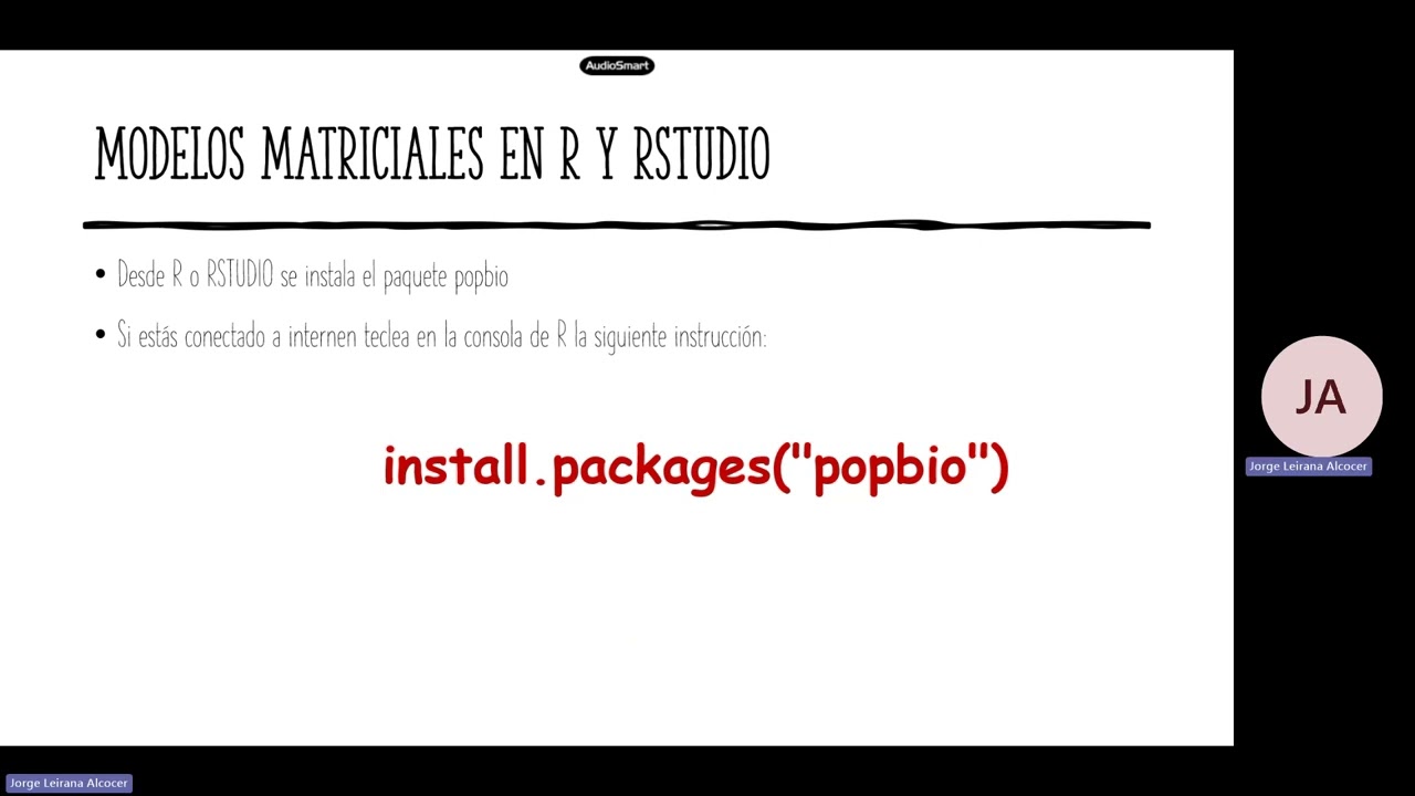 Demografía, matrices de Lefkovitch en R (popbio)