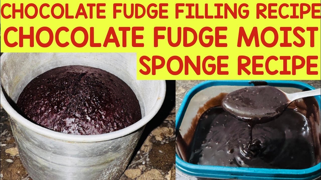 Chocolate moist sponge or chocolate fudge filling recipe😍😋|How to make chocolate moist sponge