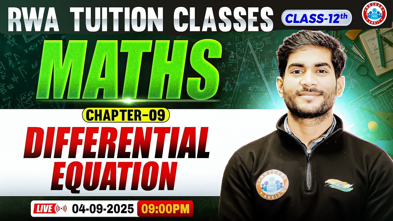 Class 12 Maths Chapter 9 Differential Equation | अवकल समीकरण Class 12 | By Amit Sir