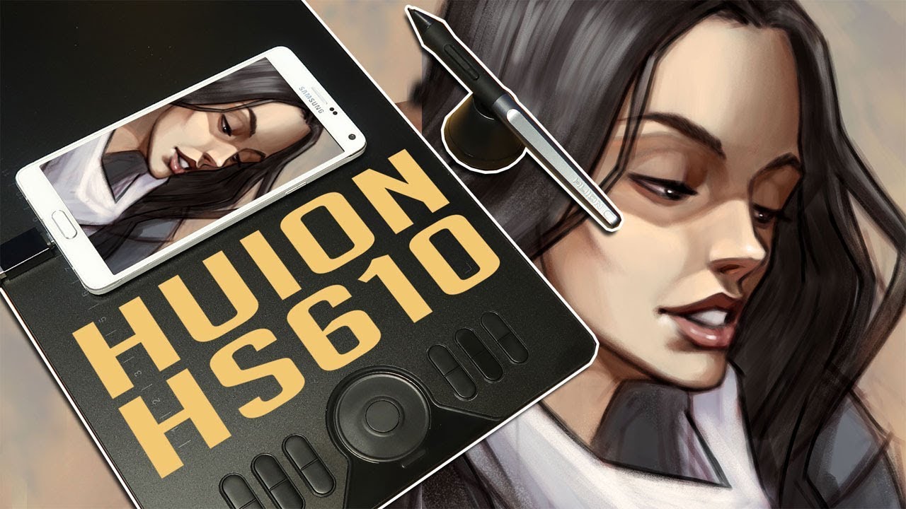 A DRAWING TABLET FOR YOUR ANDROID PHONE!? HUION HS610 UNBOXING REVIEW