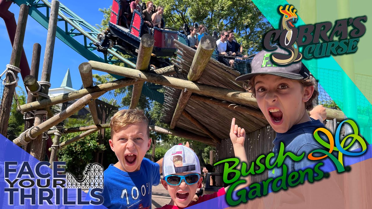 Cobras Curse Kids POV Ride Review Face Your Thrills Busch Gardens Tampa FL