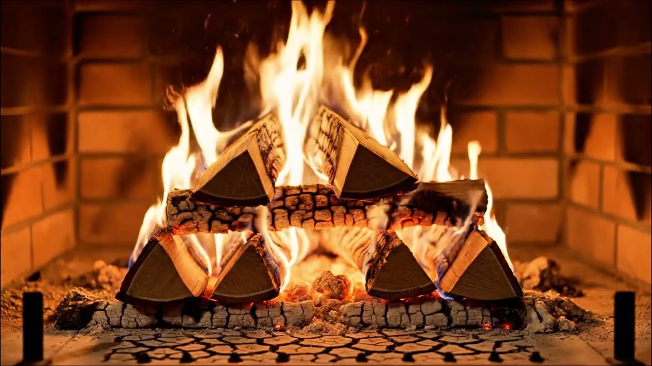 Roaring Fire Sounds | Luxury Stone Fireplace | Insomnia Relief and Relaxation | No Ads
