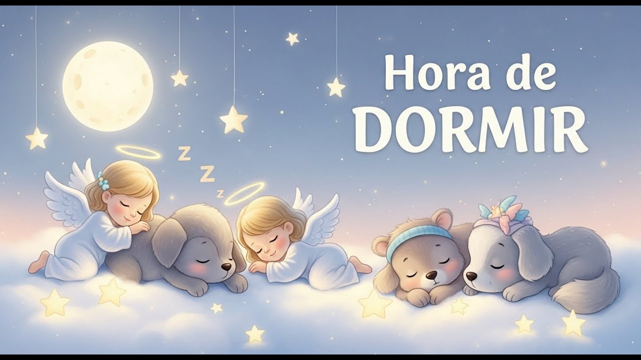 Hora de Dormir 😴🧸 Animais Fofinhos com Anjinhos | Músicas de Ninar Infantil para Dormir Rápido