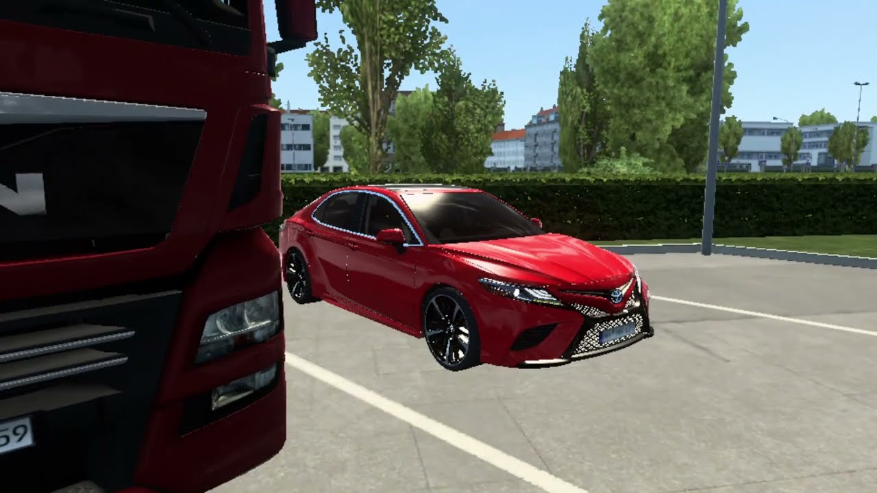 Euro Truck Simulator 2 driving toyota camry XV70 XSE for 1.48