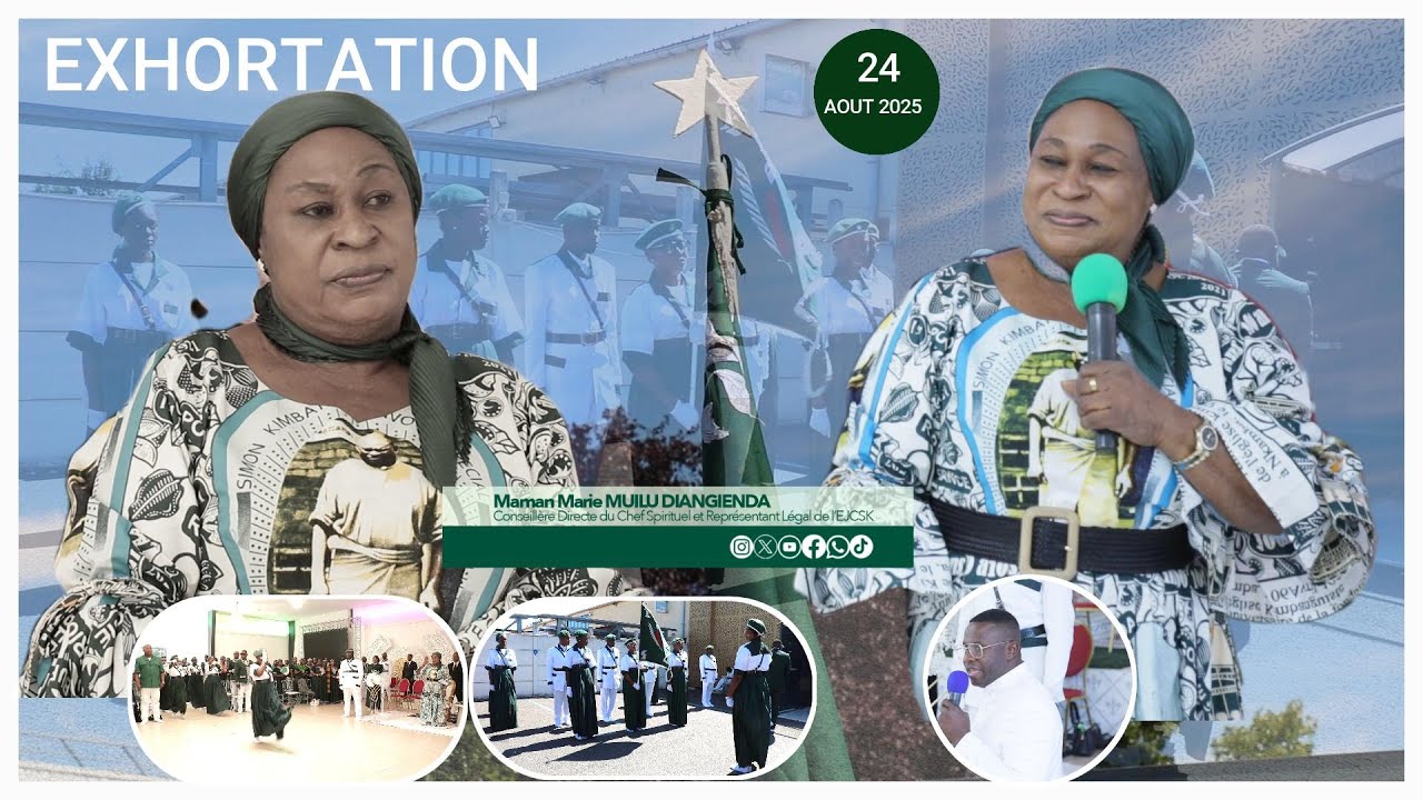 MESSAGE DE MAMAN MARIE MUILU DIANGIENDA DU DIMANCHE 24 AOUT 2025 A LA PAROISSE DE PARIS SAINT-OUEN