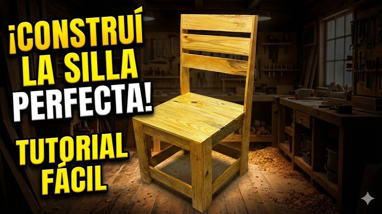 ¡No los TIRES! Mira esta SILLA DE MADERA hecha con PALLETS.
