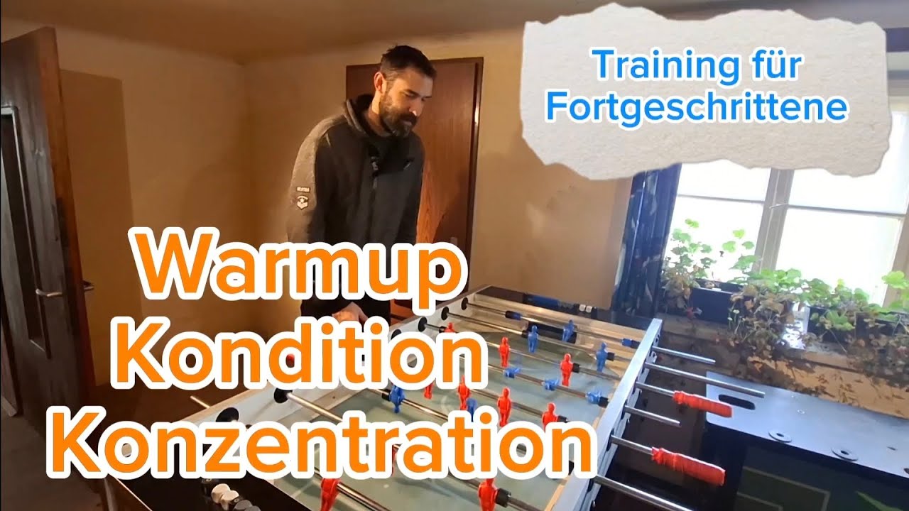 Tischfußball Training - Die richtige Vorbereitung
