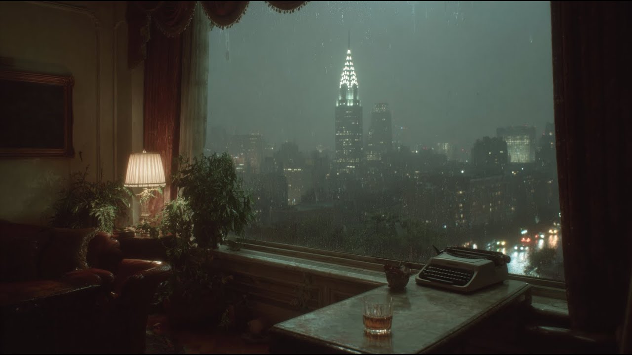 1950s nyc jazz & rain.