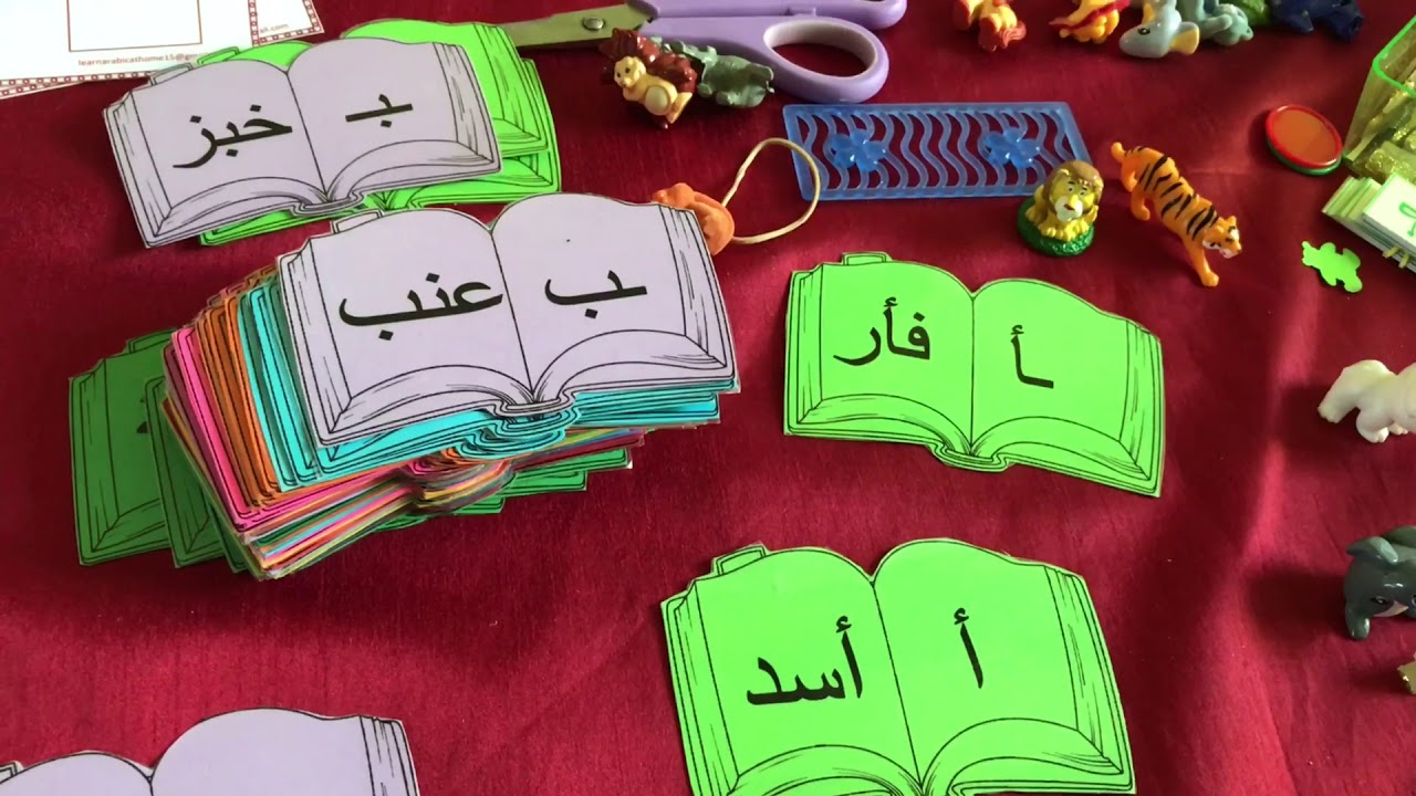 كروت للحروف وأصوات الحروف العربية