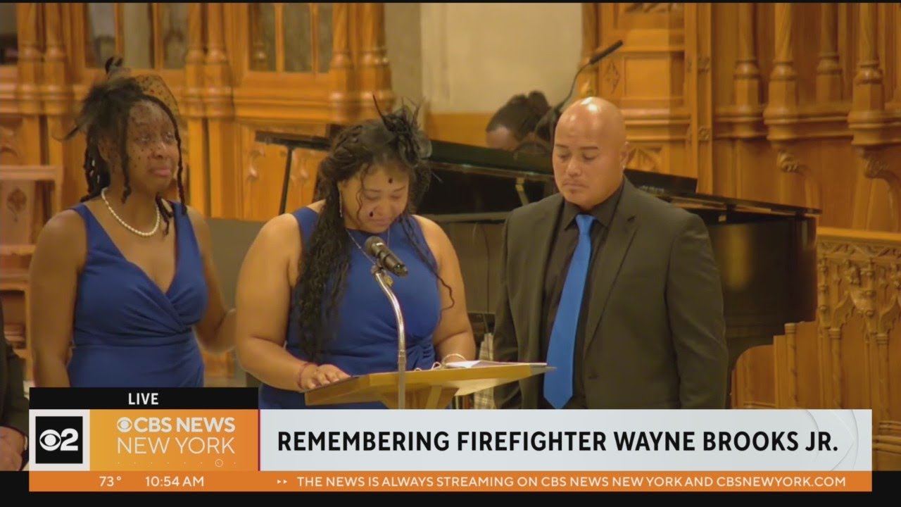 Watch: Funeral for Newark Firefighter Wayne Brooks Jr.