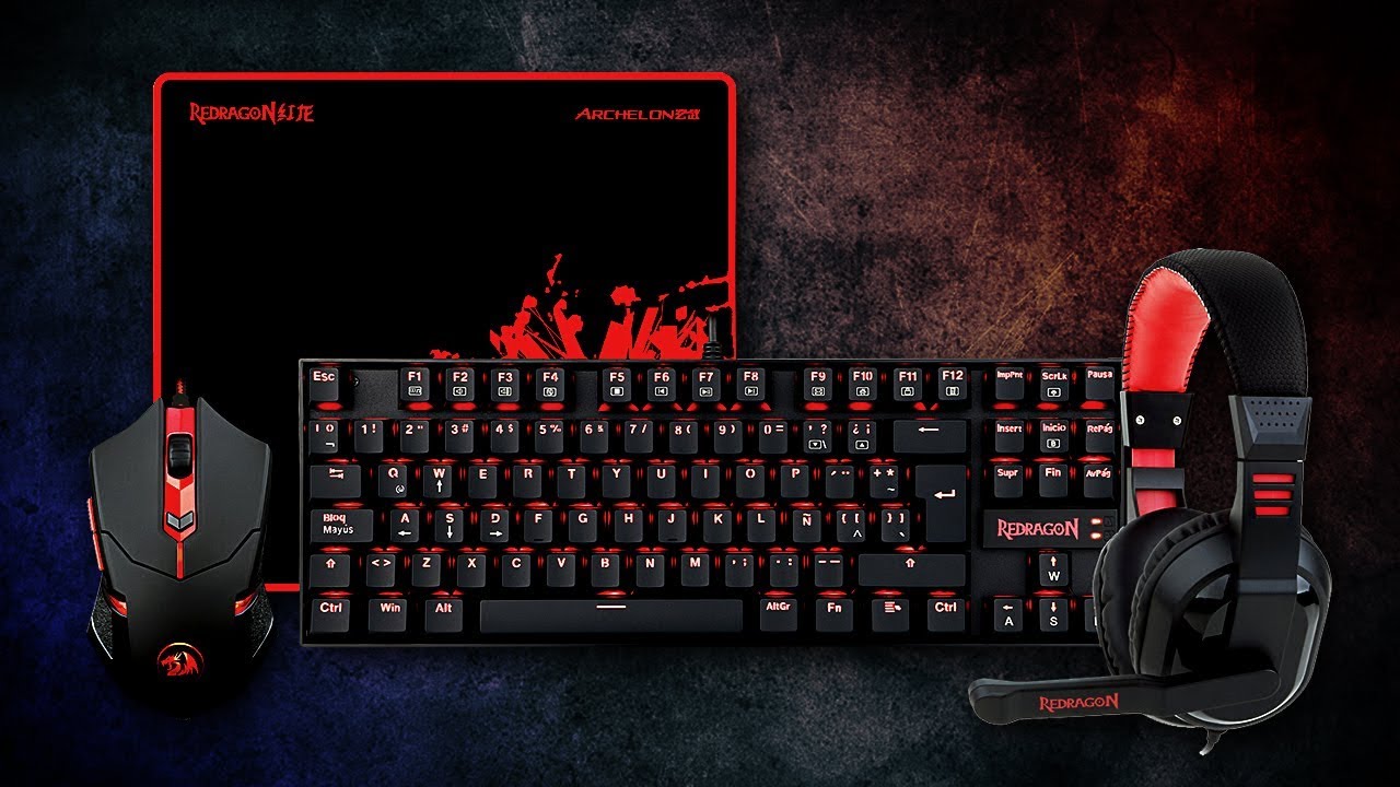 Teclado mecanico y mouse gamer - Review Kit Gamer #Redragon K552 BB