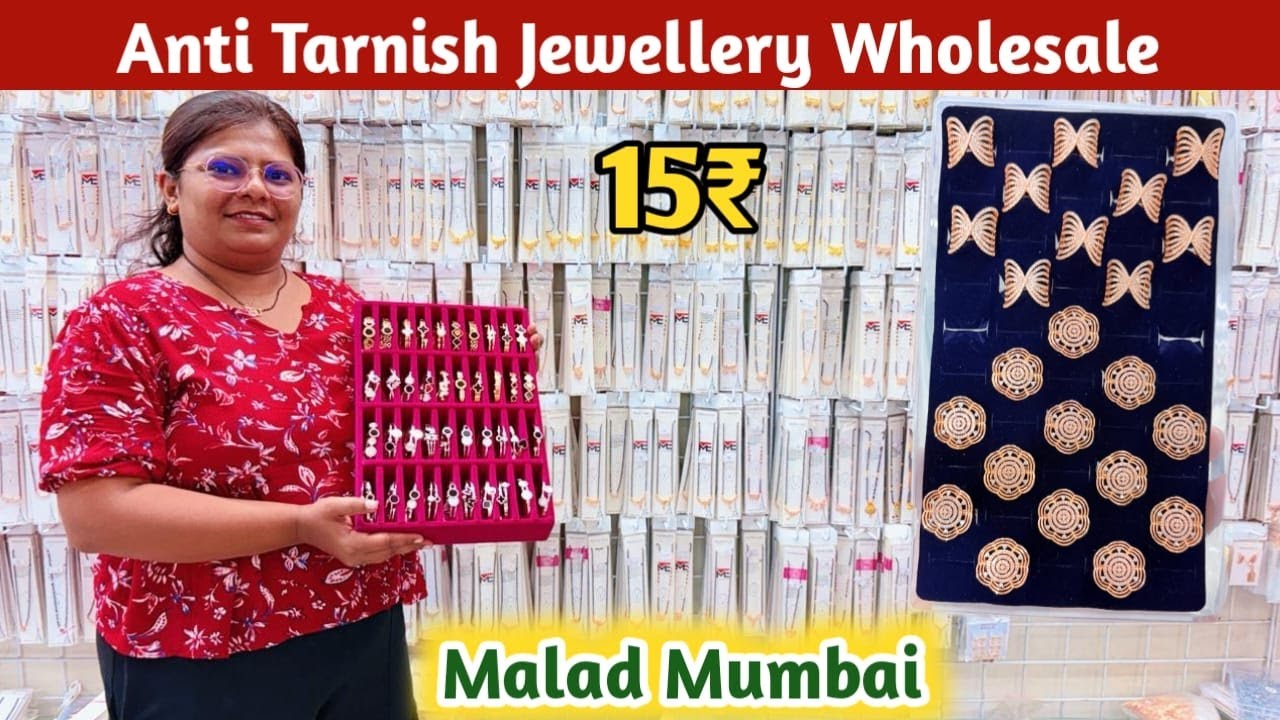 मुंबई मलाड ज्वेलरी मार्किट | Anti Tarnish Jewellery Wholesale Market Mumbai AD Mangalsutra Wholesale
