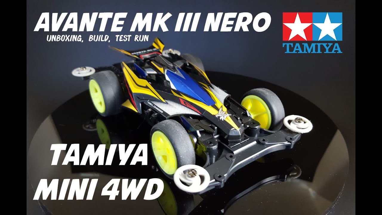 타미야 아반테 네로 || Tamiya Mini 4WD Avante MK III Nero - Unboxing dan Rakit
