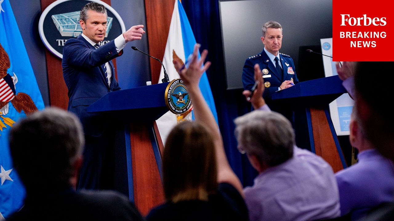 LIVE: Hegseth And Caine Hold Pentagon Press Briefing On Iran War