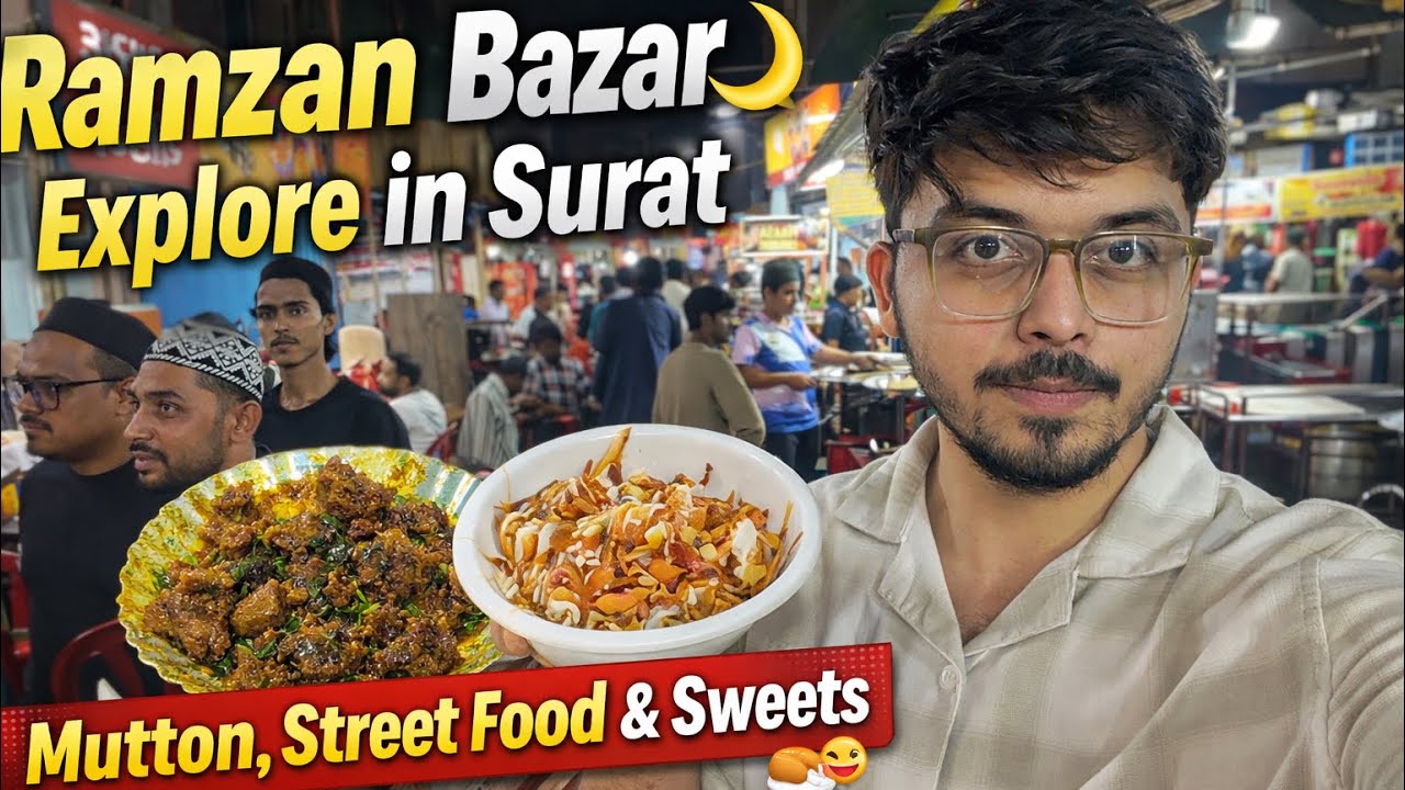 Ramzan Night Market in Surat 🌙✨ | Rander, Zampa Bazar & Chowk Bazar Full Explore 🍢🍰#tanvirexplorer