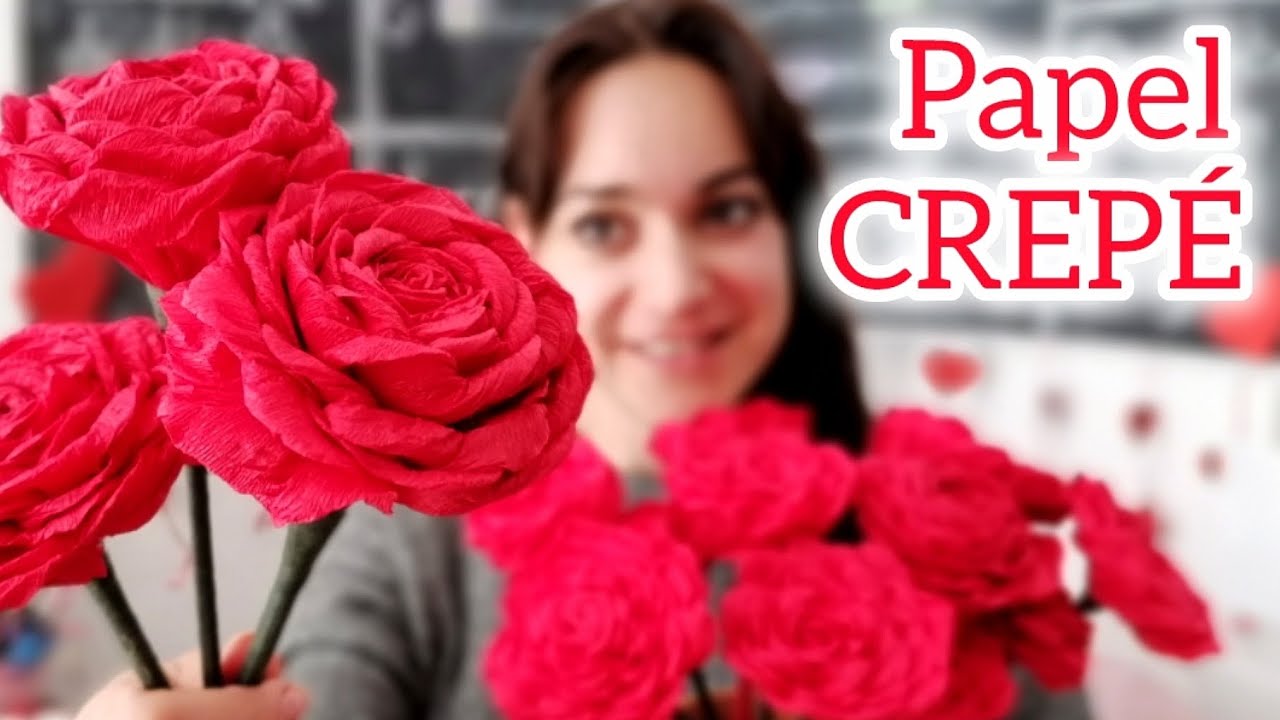 Rosas de papel en menos de 5 minutos 🌹 | San Valentín sin gastar de más 