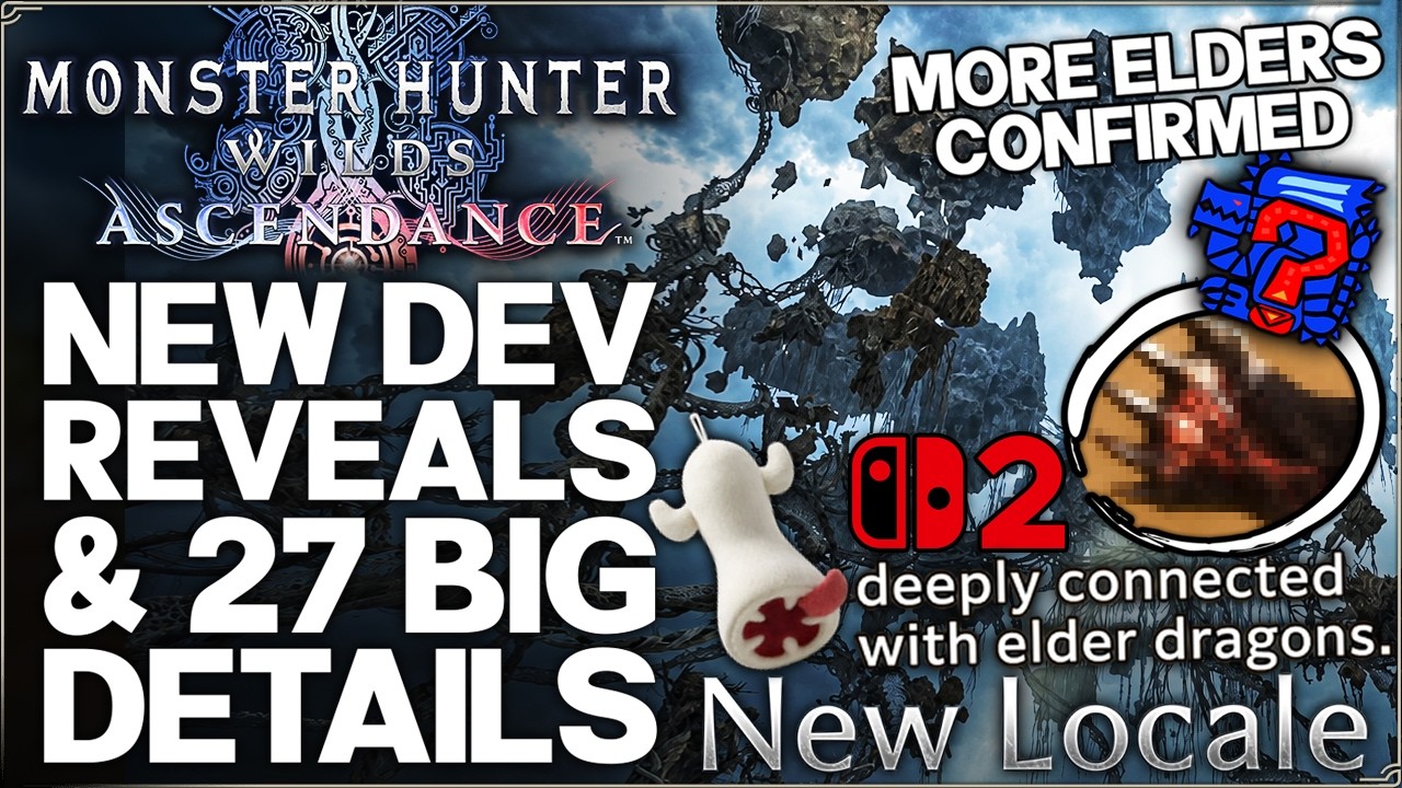 Monster Hunter Wilds Ascendance &mdash; БОЛЬШЕ Древних драконов, Супермонстры-стражи и 26 новых подробн...