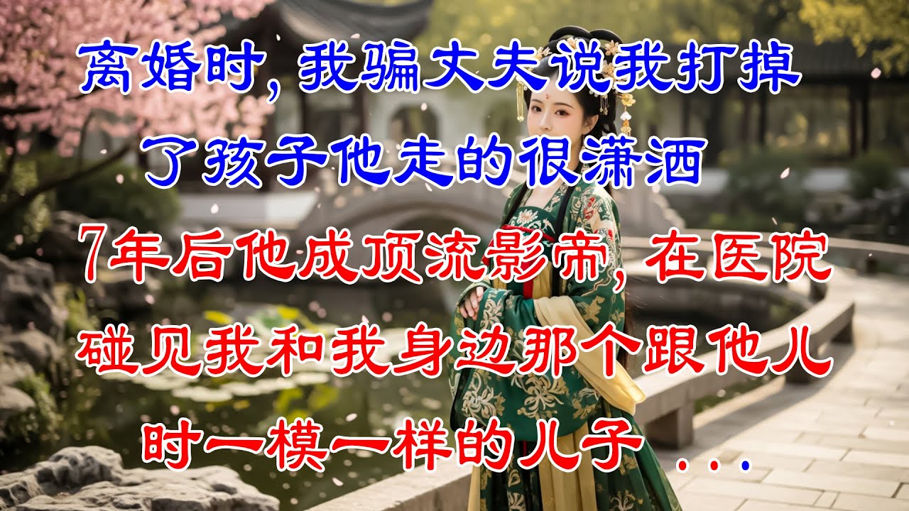 離婚時，我騙丈夫說我打掉了孩子，他走得很瀟灑，7年後他成了頂流影帝，在醫院碰見我，和我身邊那個跟他兒時一模一樣的兒子#故事頻道 #爱情故事 #情感故事 #婚姻 #小说