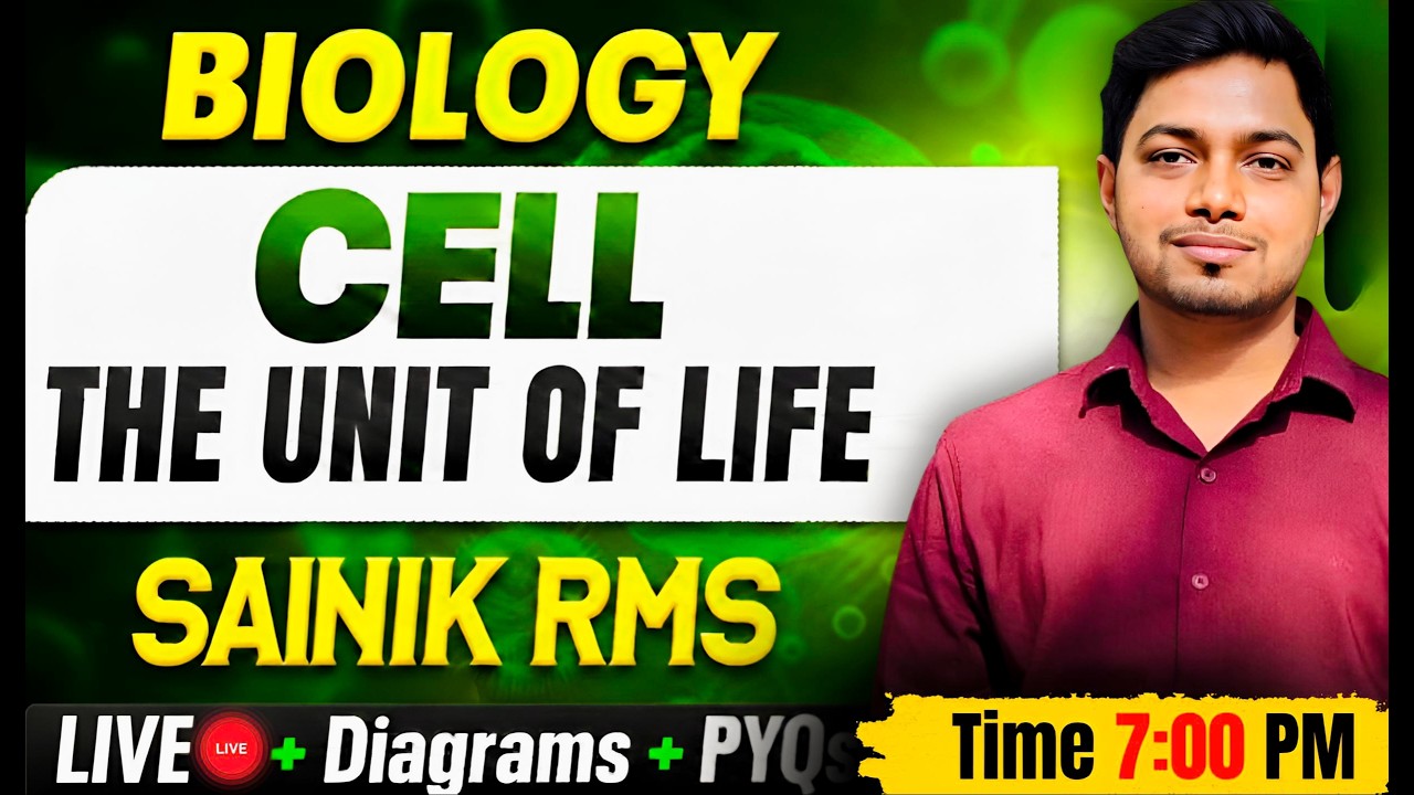 Science Cell Chapter in One Shot 🚀| Sainik & RMS 2026 Complete Class | #DefenceAspirants #Sainik2026