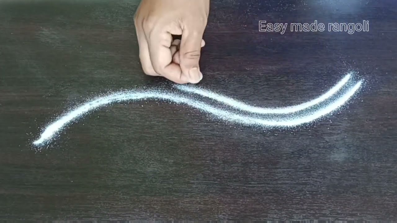 5 Simple Border rangoli designs#rangoli #sideborders#easy#muggulu#trending @easymaderangolicreations