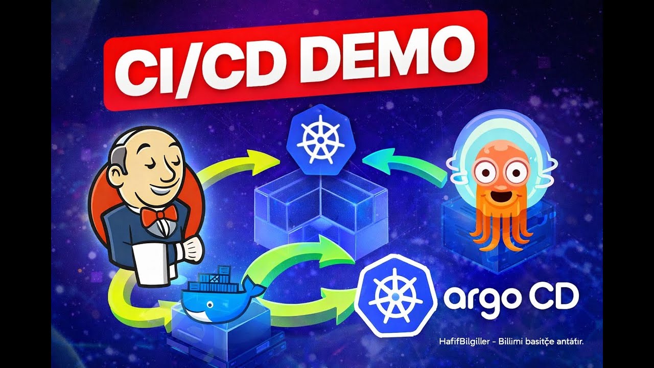 Argo CD + Jenkins  ile Kubernetes Üzerinde Gerçek CI/CD Pipeline (Baştan Sona) #devops #cicd