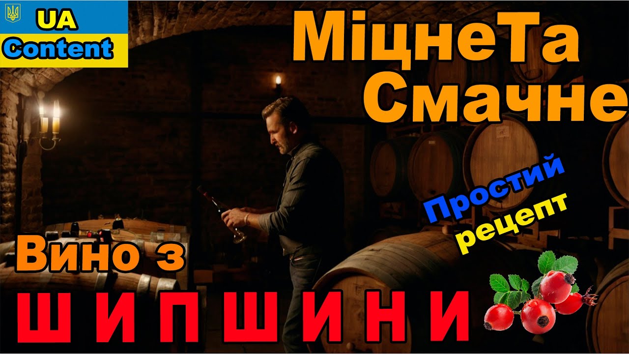 Смачне вино з шипшини. Простий рецепт від Follow your dream.