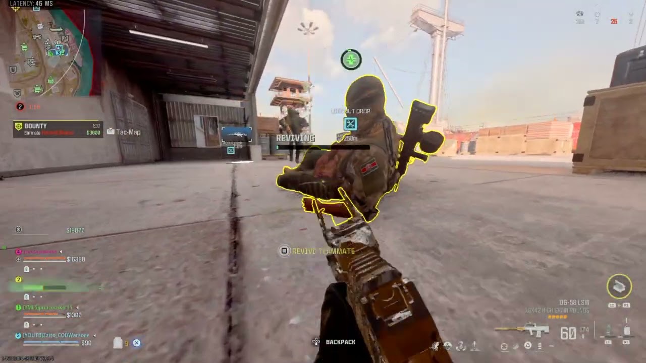 Zzito SMG SUPERI 46 THREE TIMES A LADY at Rebirth Island COD WARZONE MWIII PS4