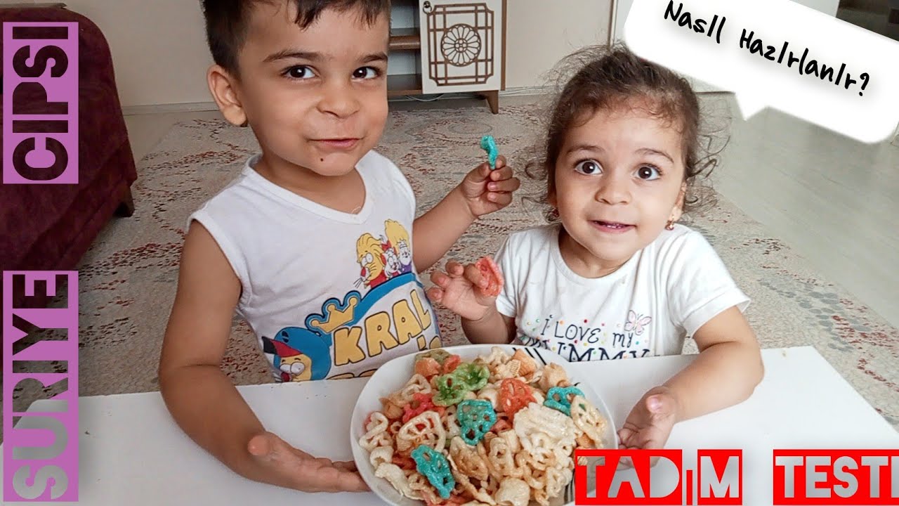 Çocuklarla Suriye Cipsi aktivitemiz.Sihirli Cips...جربنا البطاطس السوريةjarabna albatatis alsuwria