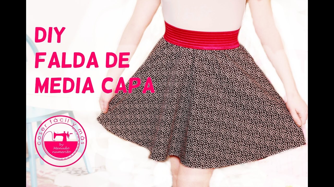Cómo hacer una falda de media capa semicircular