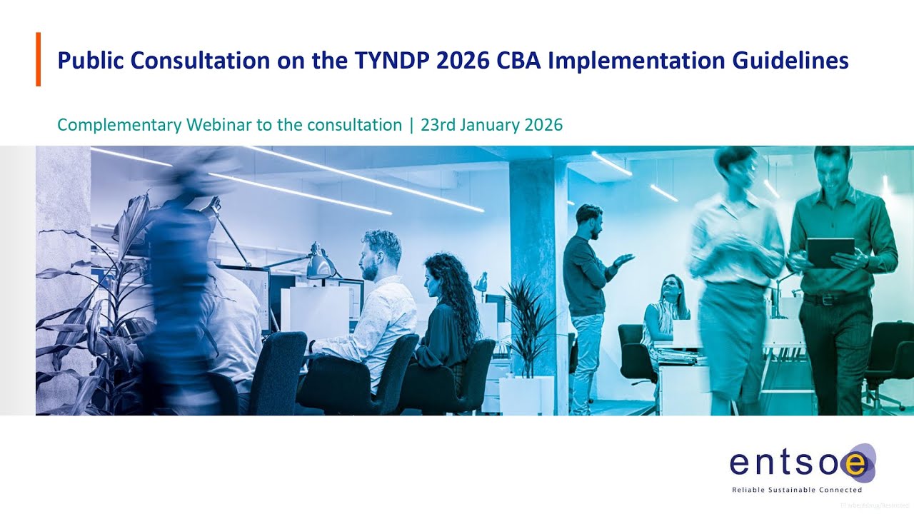 Public Webinar on the Draft TYNDP 2026 CBA Implementation Guidelines