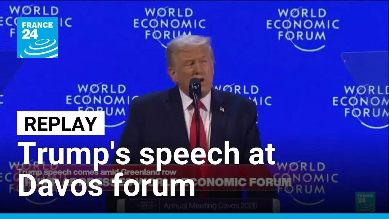 Replay: US President Donald Trump gives speech at Davos forum • FRANCE 24 English
