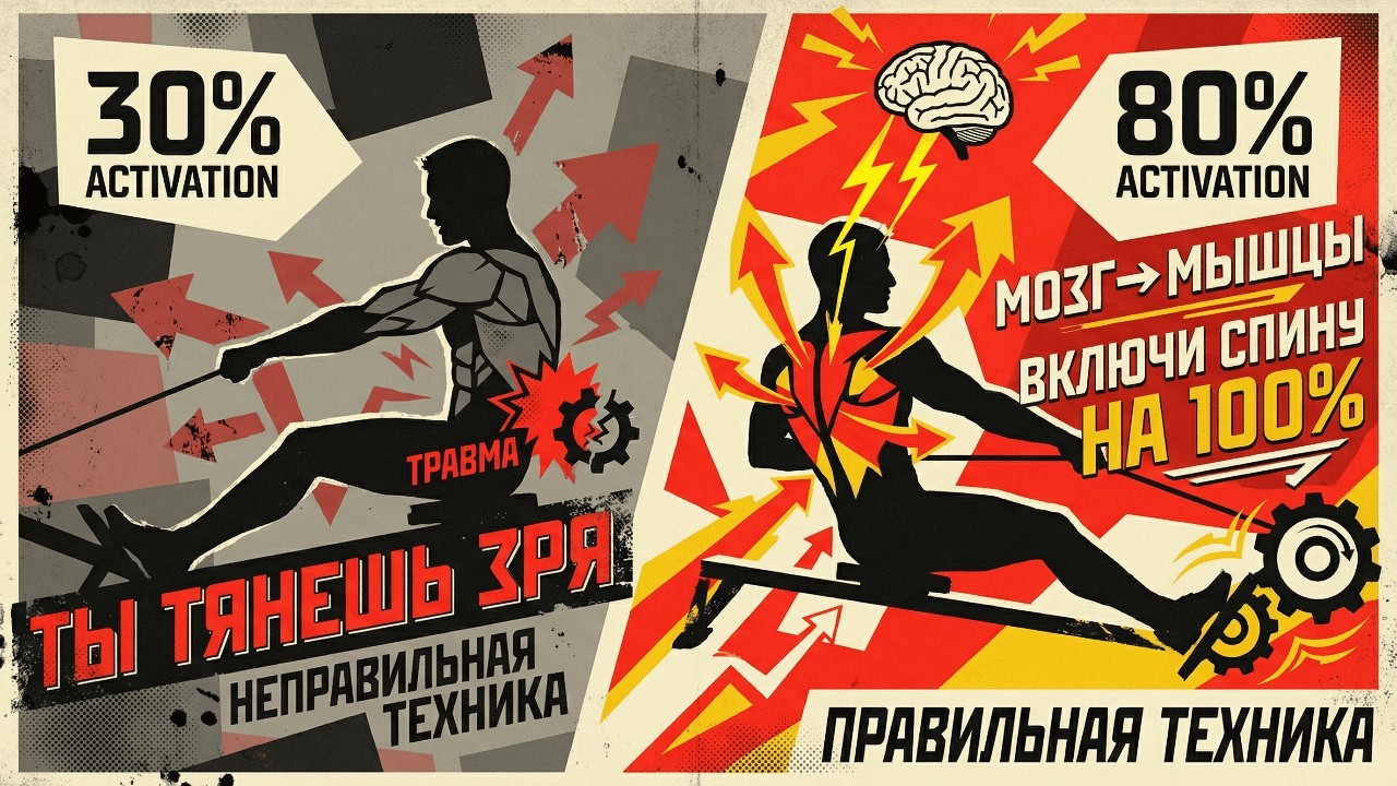 ТВОЯ СПИНА НЕ РАСТЁТ? МОЗГ НЕ ПОДКЛЮЧАЕТ МЫШЦЫ! НЕЙРОБИОЛОГИЯ, О КОТОРОЙ МОЛЧАТ