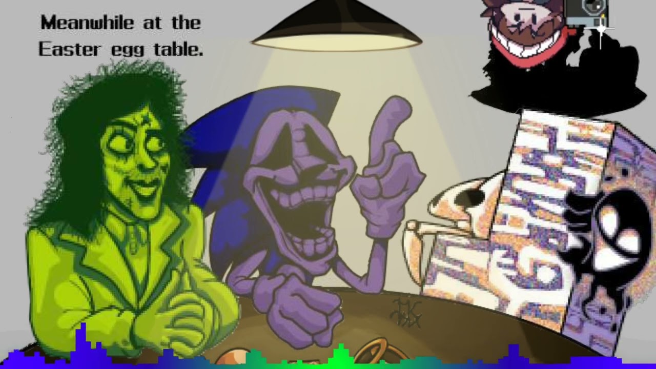 Meanwhile at the Easter Egg Table (Pasta night but Cameraman Majin and Missingo. Sing it)