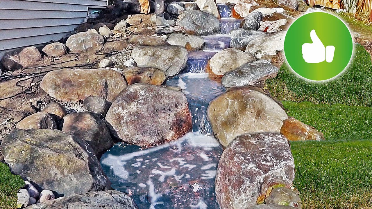 15-FOOT *WATERFALL* and Stream Replaces Old Pond