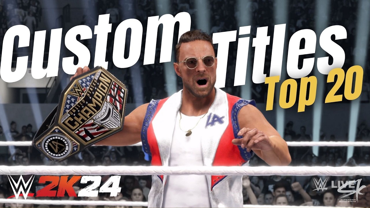 Top 20 Best Custom Championships in WWE 2k24 (+Caws to Download)