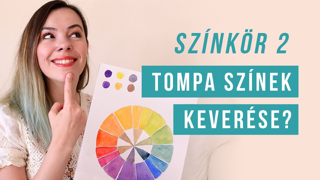SZÜRKÉK, BARNÁK KEVERÉSE: komplementer színek a színkörön akvarellel - Vissza az alapokhoz 2.