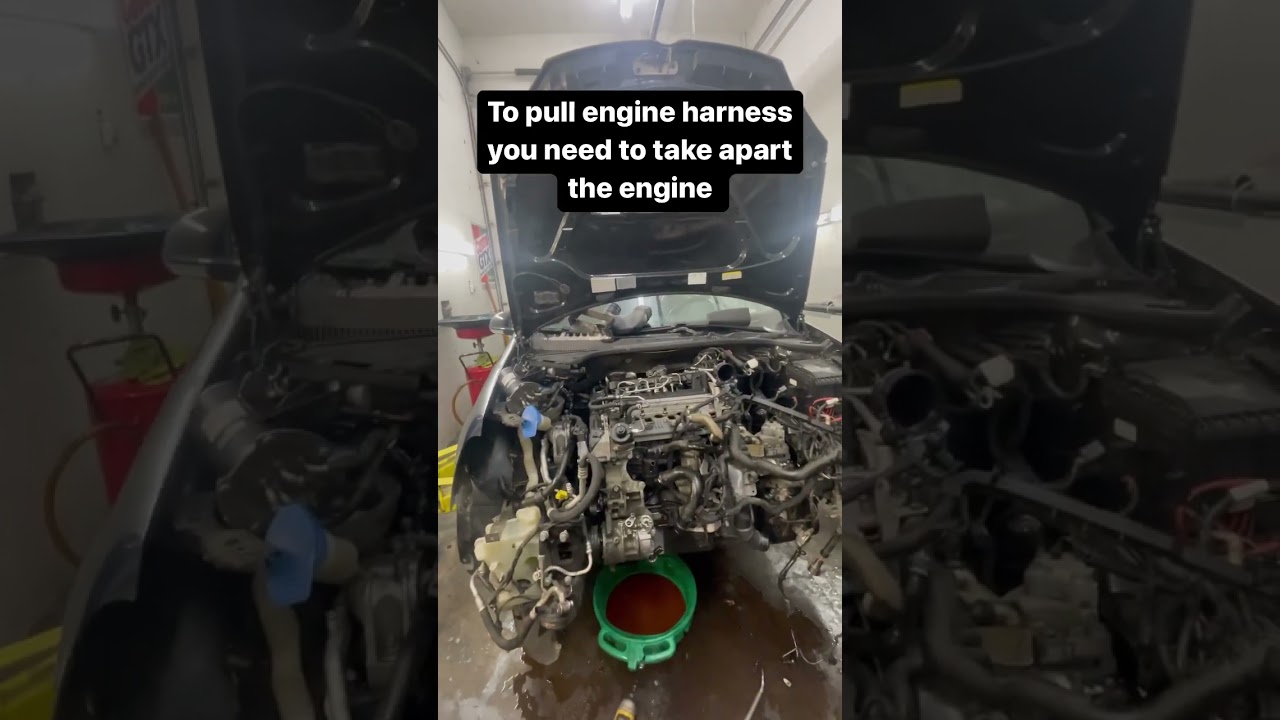 2010 vw 2.0 diesel motor swap #vw #mechanic