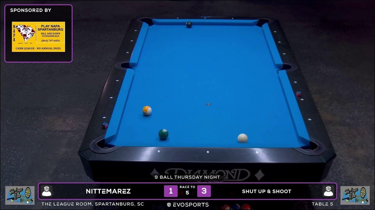 NITTEMAREZ vs SHUT UP & SHOOT - THE LEAGUE ROOM - TABLE 5 | EvoSports