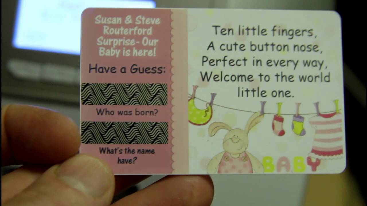 Scratch Off PVC Cards - (Standard Credit Card Size)