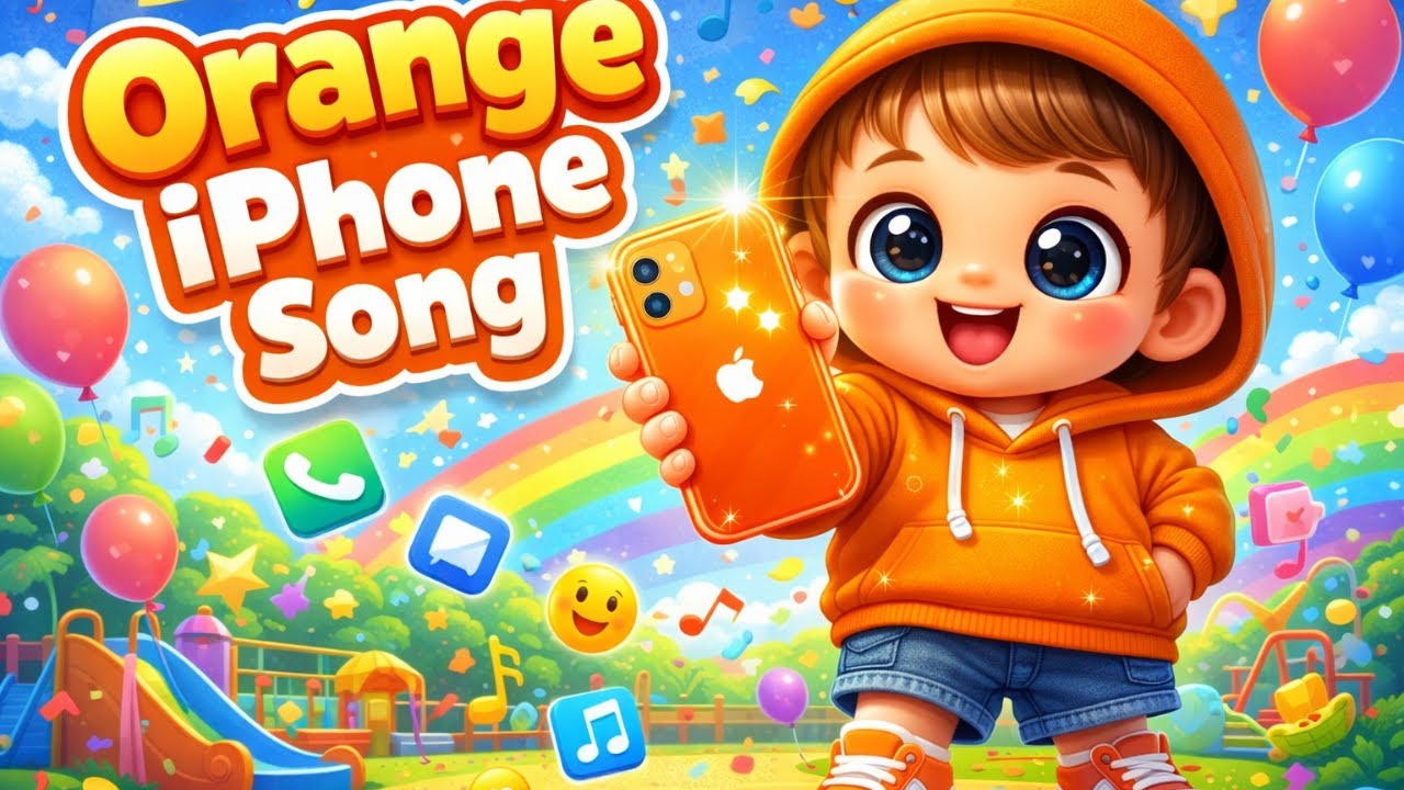 Orange iPhone Song for Kids | Tap Tap Ring Ring iPhone Rhyme | Baby Phone Song Nursery Rhymes