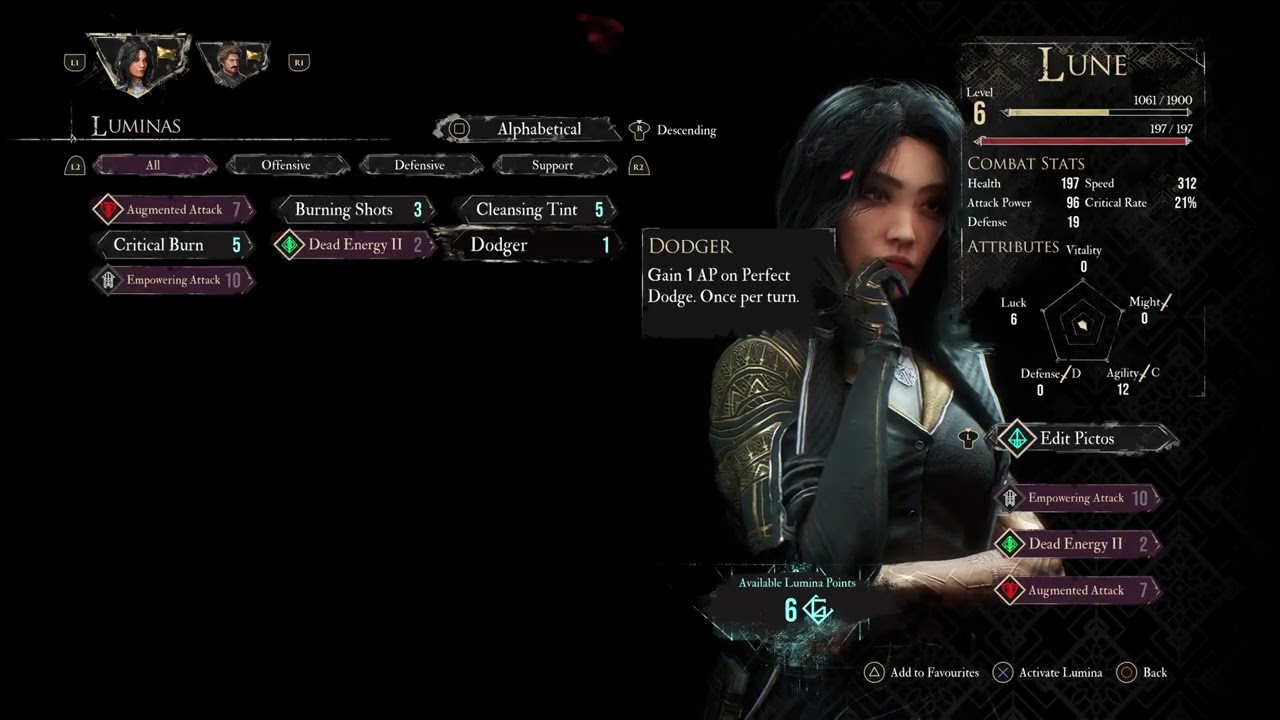 Clair Obscur Exp 33: Введение в Pictos и Luminas и как определить, освоен ли Pictos