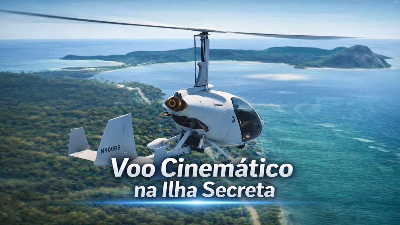 Sobrevoei a Ilha Secreta no Flight Simulator 2024 (Voo Cinemático)