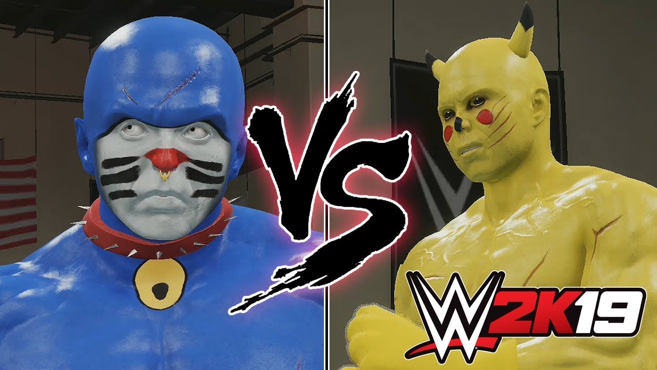 [LPG] wwe 2k19  도라에몽 vs 피카츄 (DORAEMON VS PIKACHU) 불펌 하지 말아주세요.