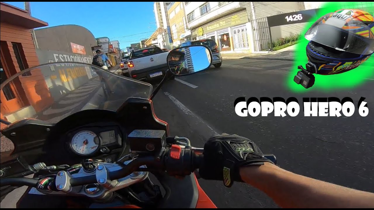 PRIMEIRO MOTOVLOG COM A GOPRO HERO 6 BLACK - TIAGO DA GSX