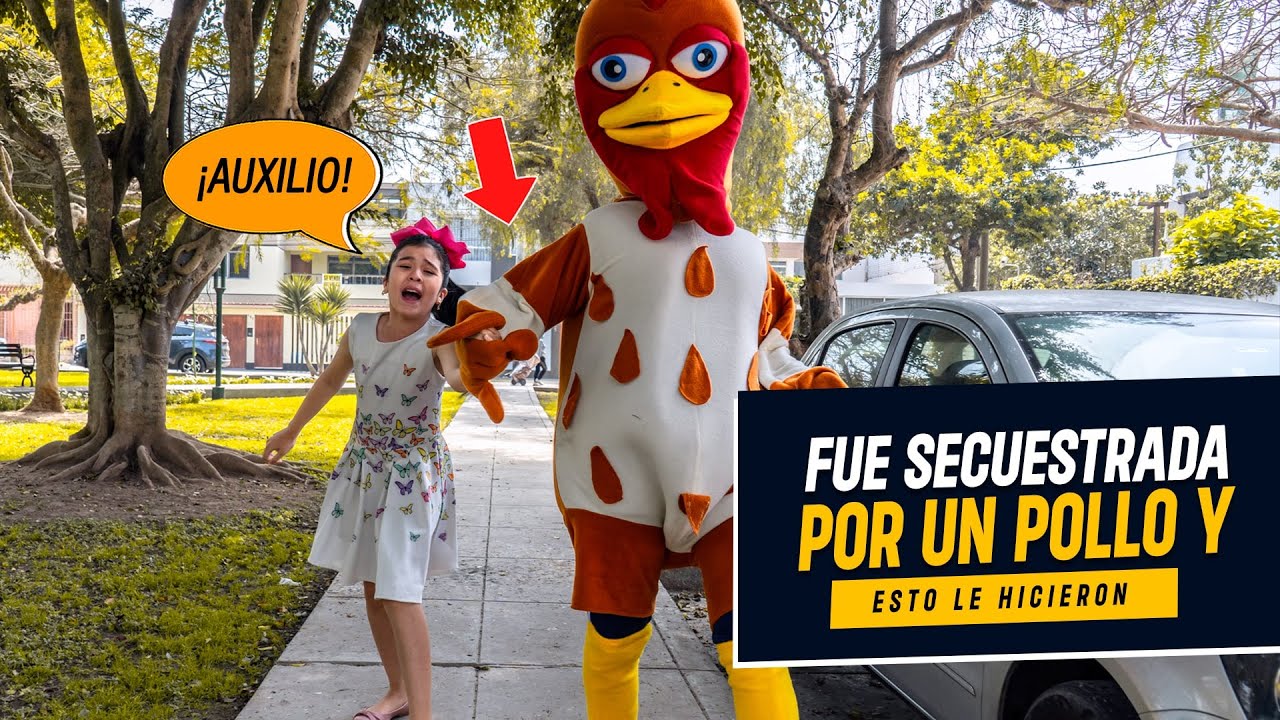 Niña fue secuestrada por un pollo | Madre salva a su hija de ser secuestrada | No dejar solo a hijos