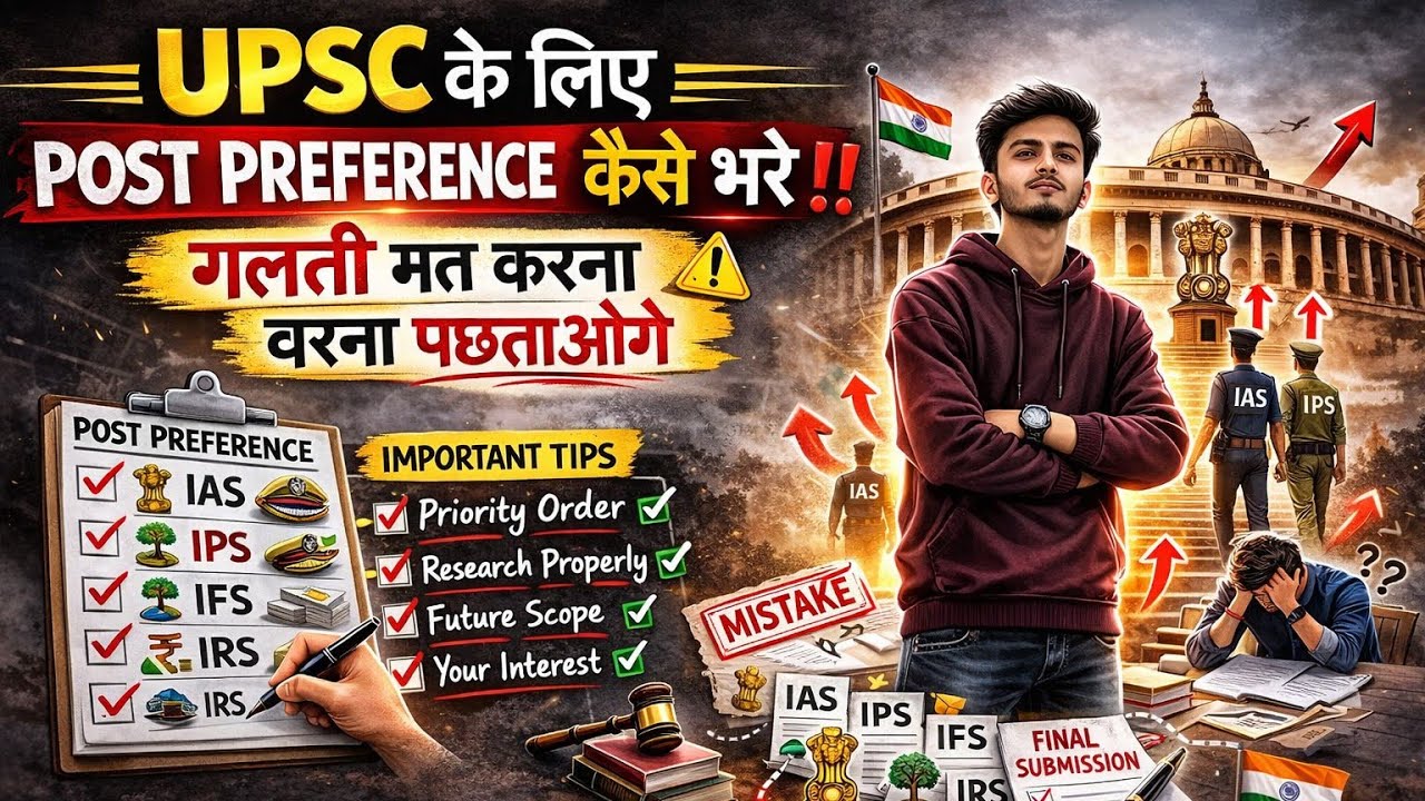 UPSC FORM FILL UP POST PREFERENCE 😱😱 IAS IPS IRS ‼️UPSC PRELIMS 2026 #upsc #post #service