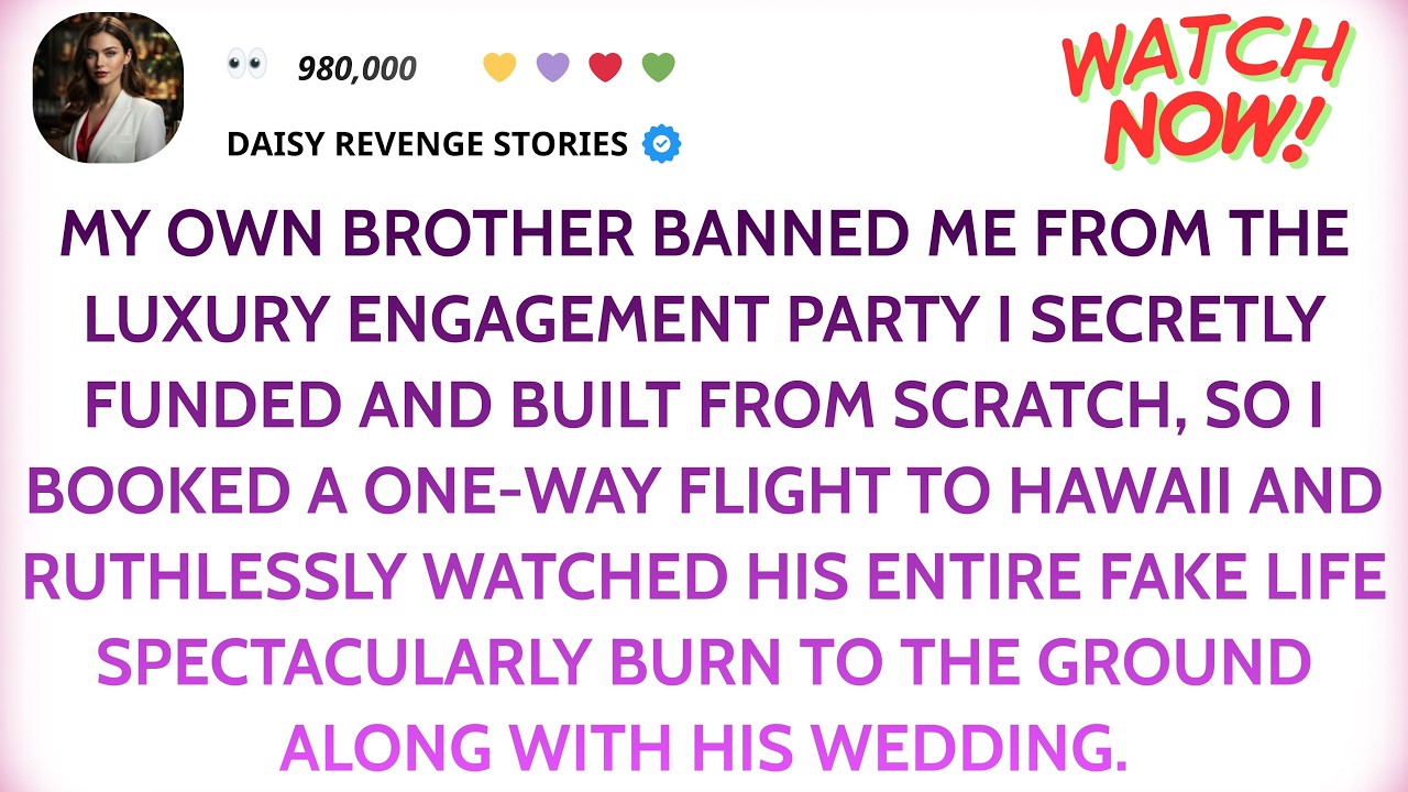 My brother said I didn’t deserve his engagement party — so I went to Hawaii, then my phone blew up