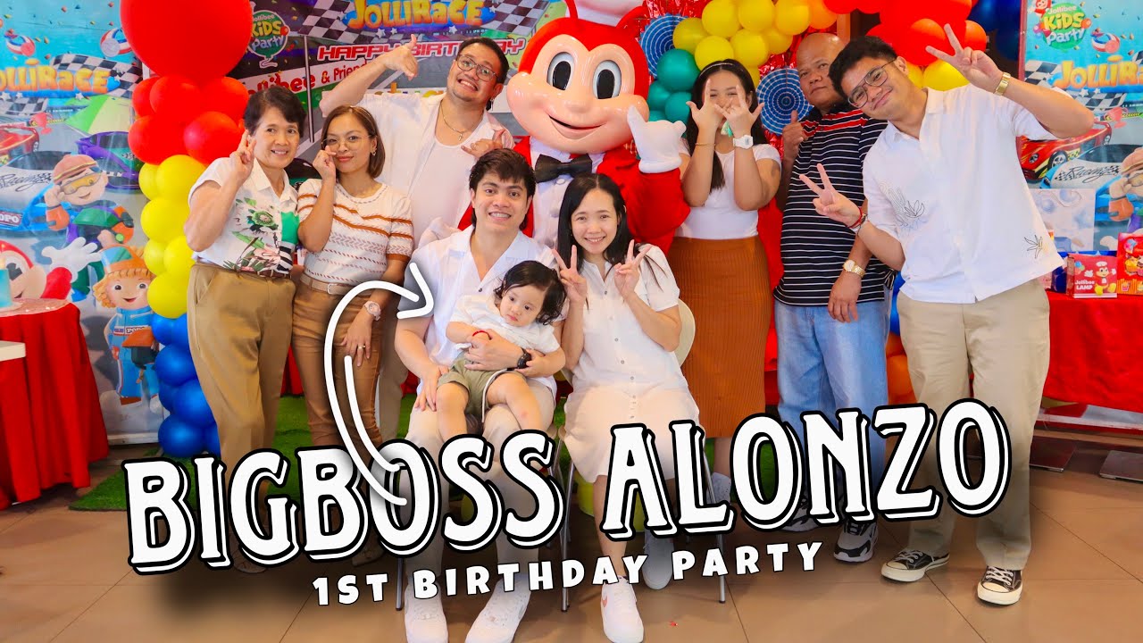 How we celebrate Alonzo's first birthday party | Jollibee party