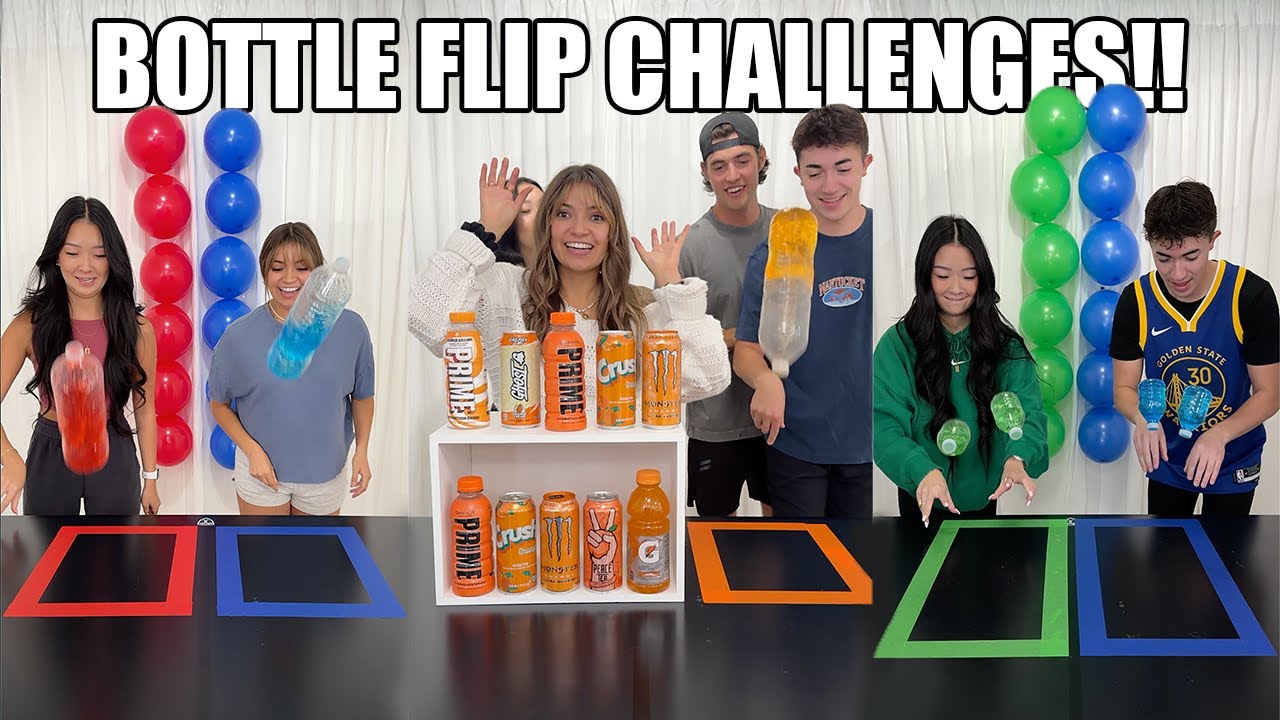 Bottle Flip Challenge Compilation!